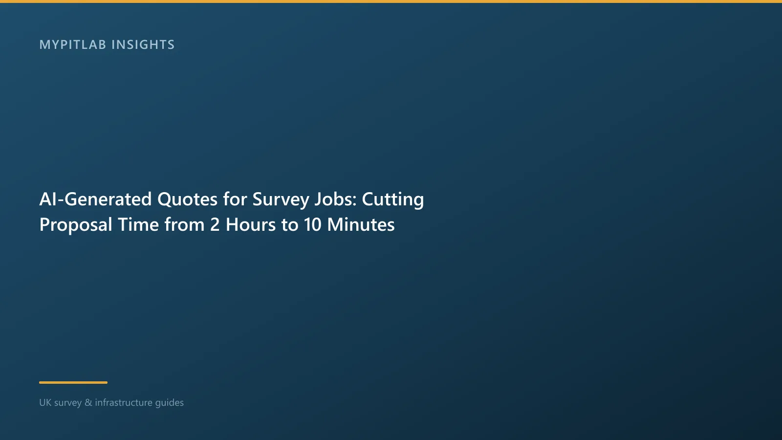 AI-Generated Quotes for Survey Jobs: Cutting Proposal Time from 2 Hours to 10 Minutes